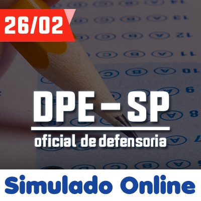 DPE SP Oficial de Defensoria Concurso 2023 VUNESP | Simulado online