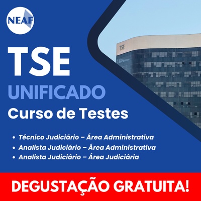 TSE Unificado 2024 | Curso de Testes GRÁTIS