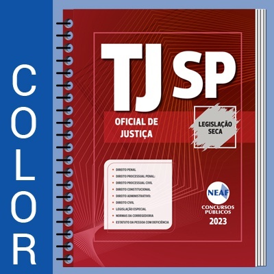 Apostila TJ-SP Oficial de Justiça - Legislação Seca (Colorida)