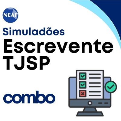 Concurso Escrevente TJSP 2025 | Combo 3 Simulados Online (Pós-Edital)