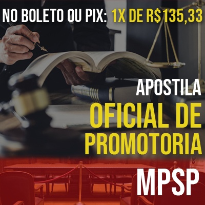 Apostila MPSP Oficial de Promotoria Concurso 2022 Vunesp