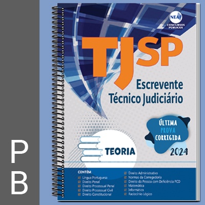 Concurso Escrevente TJ SP 2024 | Apostila (P&B)