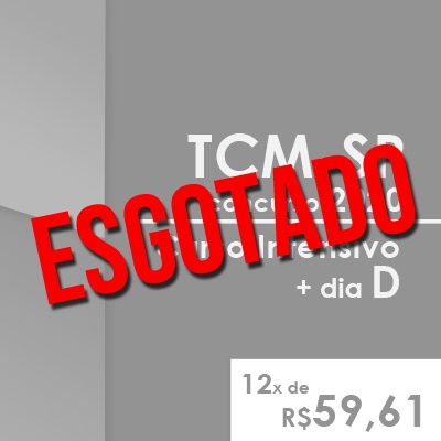 TCM SP Concurso 2020 | Curso Intensivo Presencial