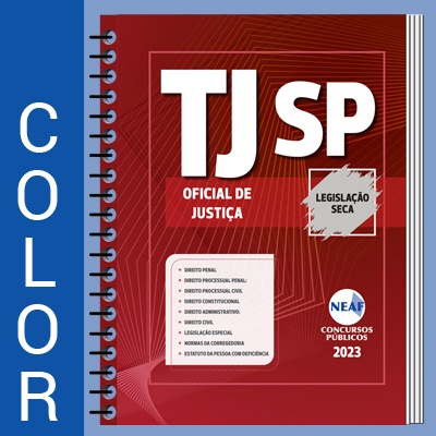 Apostila TJ-SP Oficial de Justiça - Legislação Seca (Colorida)