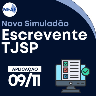 Concurso Escrevente TJSP 2025 | Simulado Online 3 (Pós-Edital)