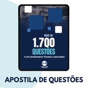 Concurso Escrevente TJSP 2025 | Apostila De Questões