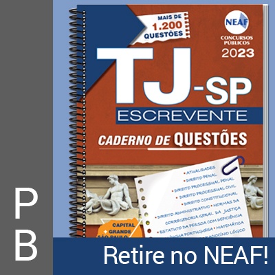 Caderno de Questões | TJ-SP Escrevente Técnico Judiciário 2023