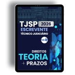 Concurso Escrevente TJSP 2026 | Apostila Digital Matérias de Direito + Prazos