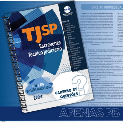 Concurso Escrevente TJ SP 2024 | Caderno de Questões