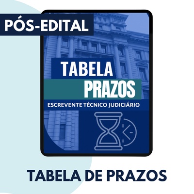 Concurso Escrevente TJSP 2025 | Apostila de Prazos