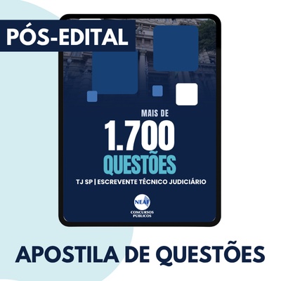 Concurso Escrevente TJSP 2025 | Apostila De Questões