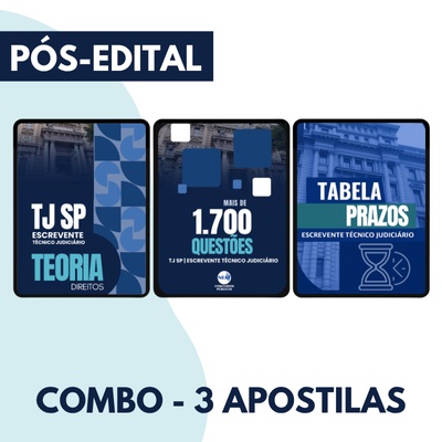 Concurso Escrevente TJSP 2025 | Combo de Apostilas