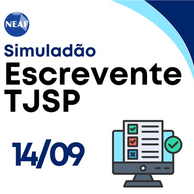 Concurso Escrevente TJSP 2025 | Simulado Online (Pós-Edital)
