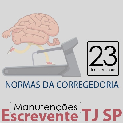 TJ SP Escrevente - Manutenção VUNESP Normas da Corregedoria
