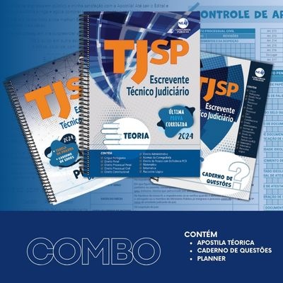 Concurso Escrevente TJ SP 2024 | Combo de Apostilas