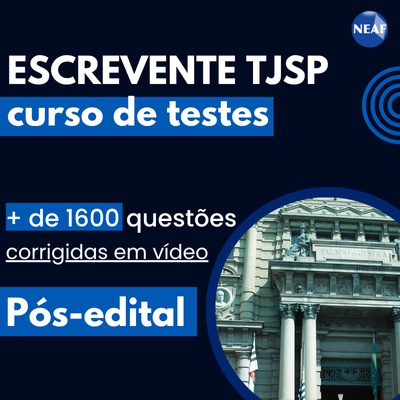 Concurso Escrevente TJSP 2025 | Curso de Testes