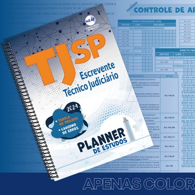 Concurso Escrevente TJ SP 2024 | Planner de Estudos