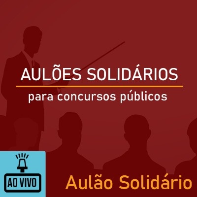 Aulões Solidários para Concursos Públicos 2022